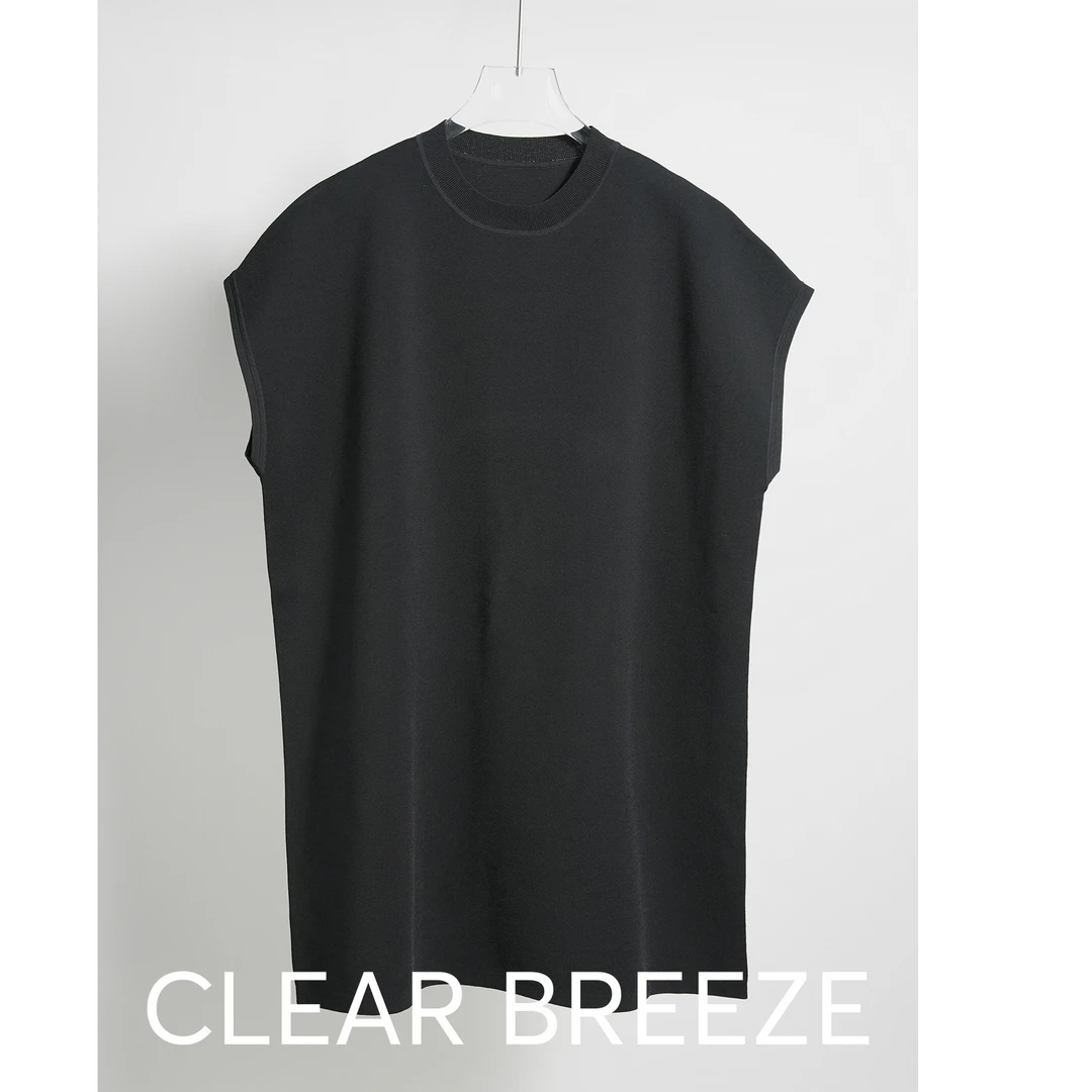 两穿飞袖宽松百搭舒适休闲上衣521281413黑色时尚长款