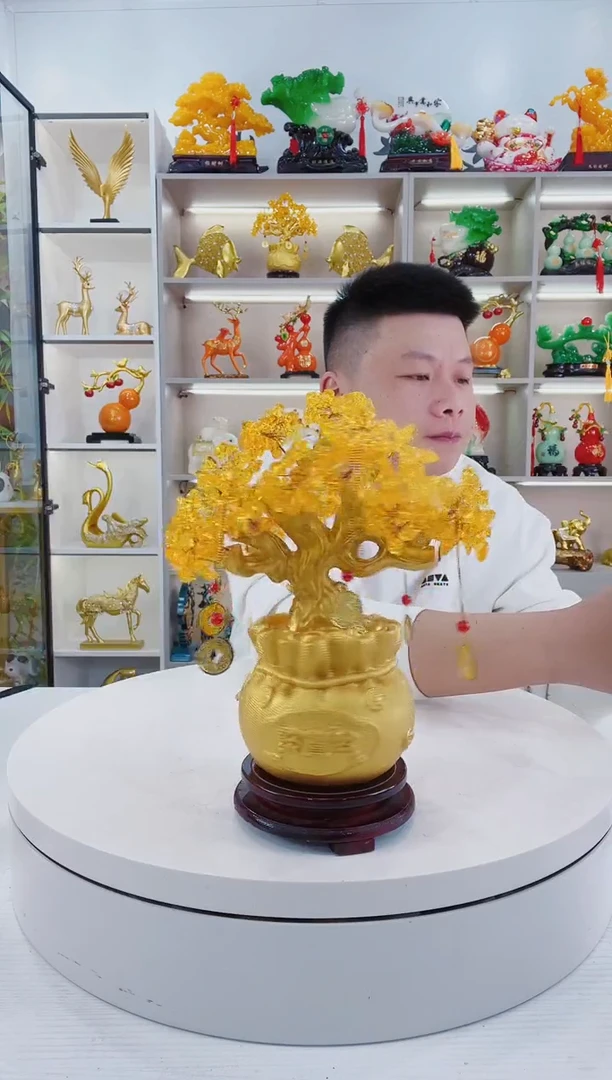 摆件大号发米树摆件