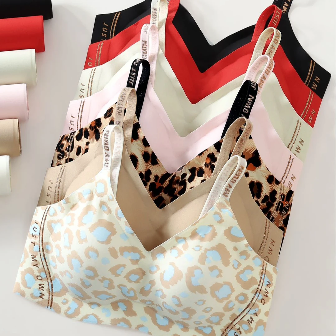 8099时尚星空Bra舒适豹纹文胸