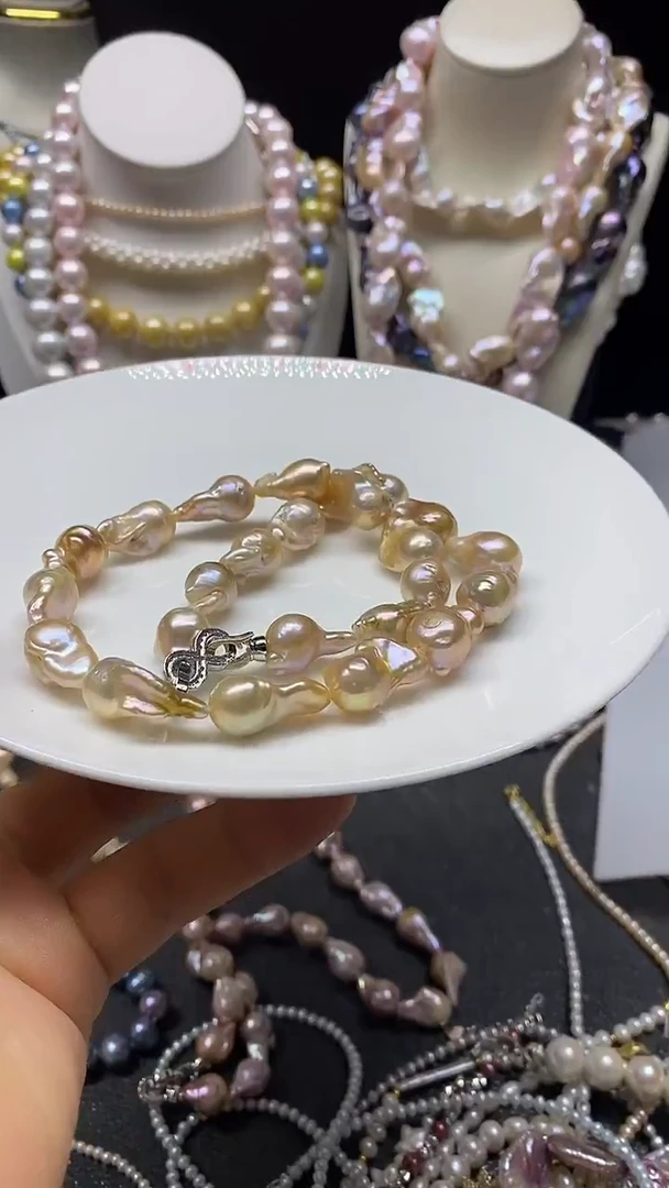 颈饰未镶嵌淡水珍珠多人