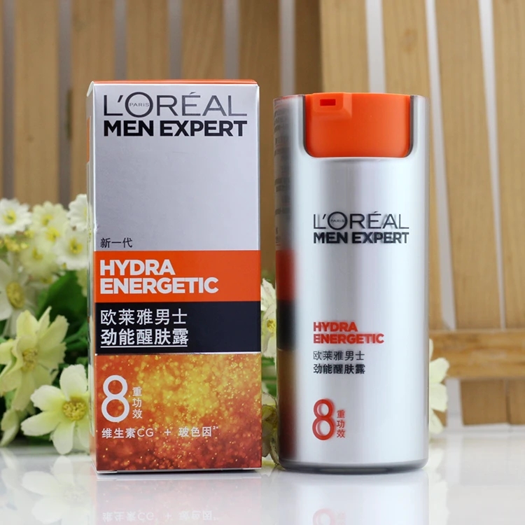 欧莱雅男士劲能醒肤露50ml补水滋润乳液护肤保湿霜抗皱提拉紧致