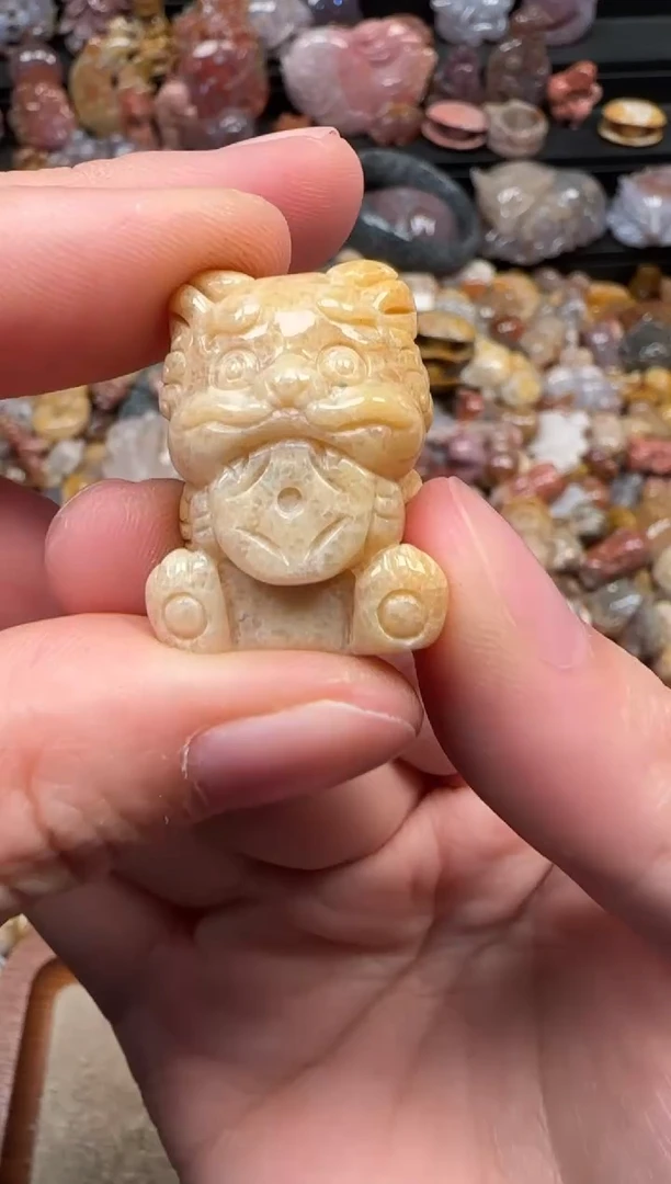颈饰未镶嵌硅化珊瑚（珊瑚玉）067