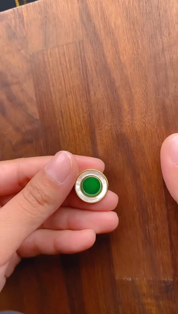 【闪购商品】翡翠吊坠(不含链)银S925镶嵌无事牌