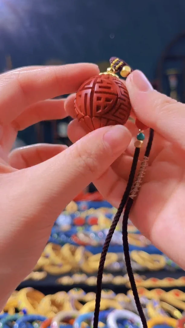 【闪购商品】非遗技艺雕漆福字珠