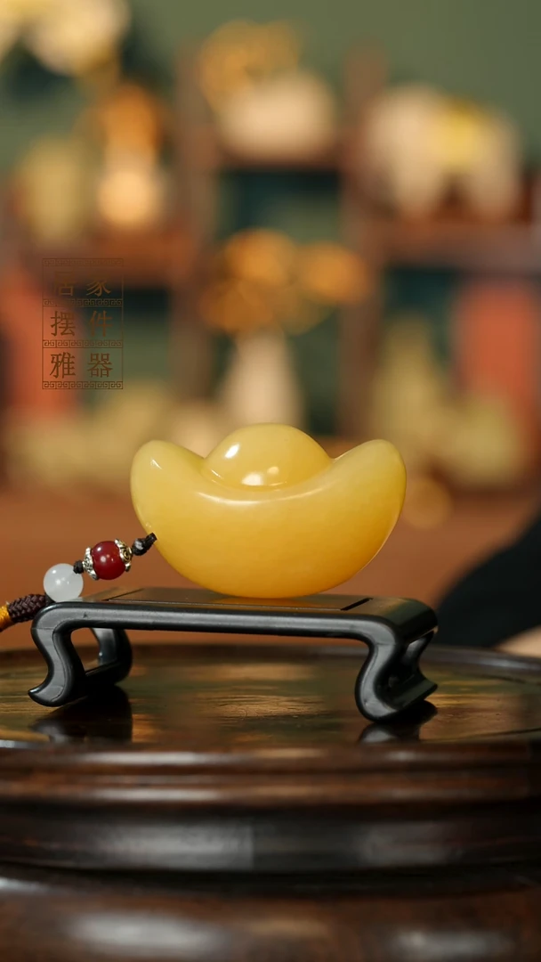 玉《小元宝一锭富》摆件