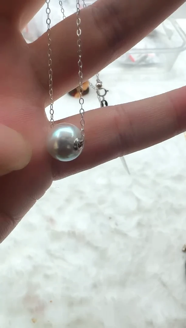 【闪购商品】海水珍珠AQ银S925镶嵌海水珍珠吊坠@@HF026