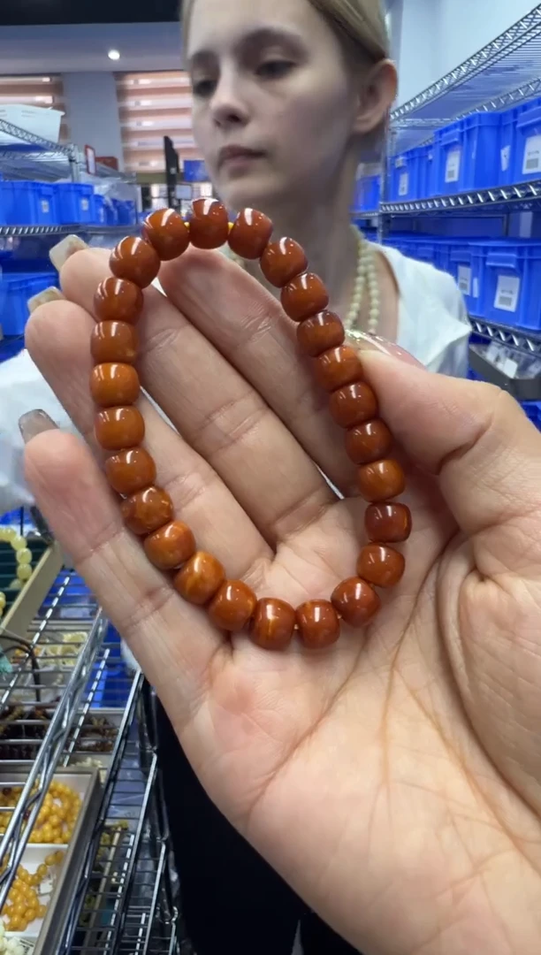 未镶嵌琥珀手链1秒拍号