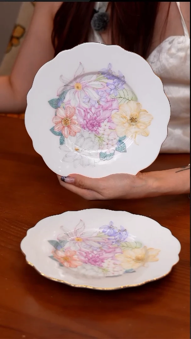 144-满庭芳8寸天宫平盘单品瓦楞盒装