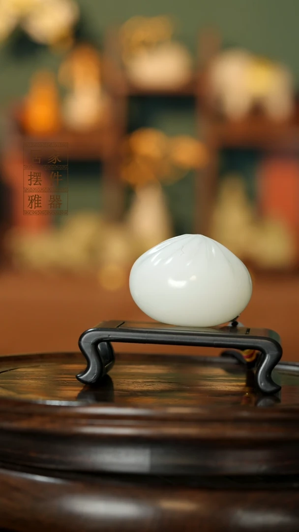 玉《蒸蒸日上小笼包》摆件