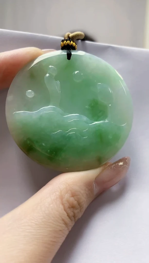 未镶嵌定制翡翠4829jw-毛货挂件50