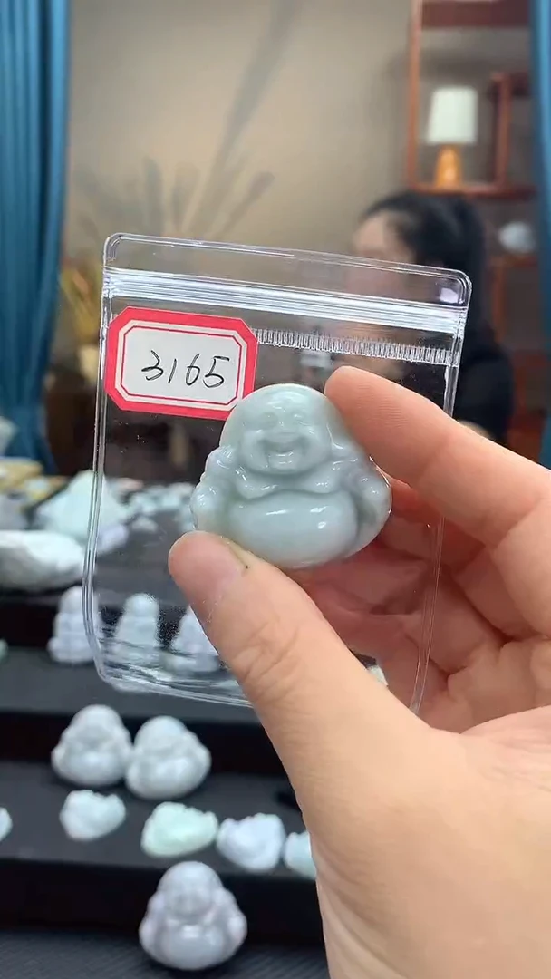 颈饰未镶嵌翡翠佛公3165