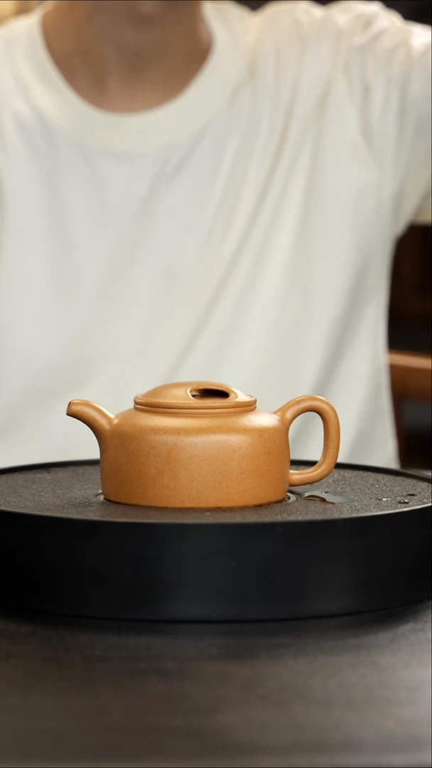 茶壶紫砂老宕口天花板黄金段全手牛盖莲子大漏