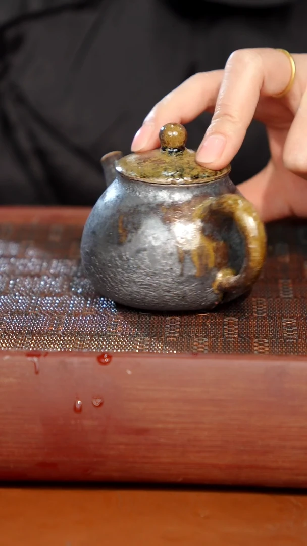 陶瓷奢瓷/瑞寅柴烧茶器（壶）1578  微瑕