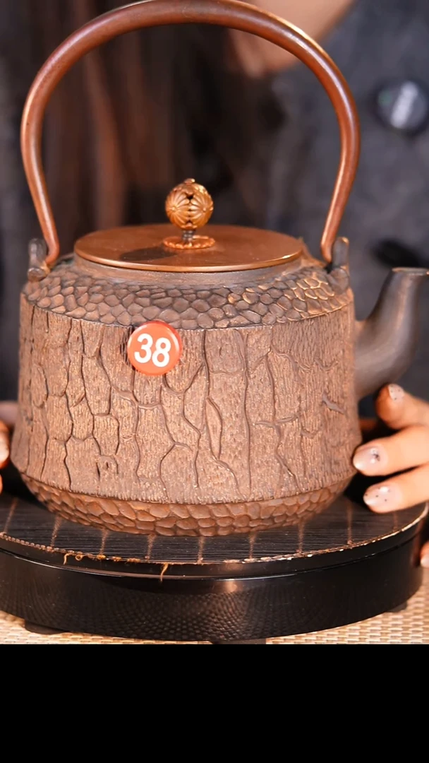 手工壶日本回流砂铁壶煮茶煮水-红38