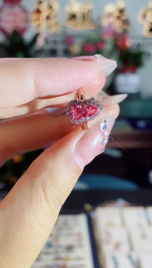 【闪购商品】彩色蓝宝石戒指银S925镶嵌戒指