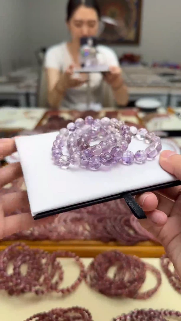 未镶嵌手串水晶紫超七10mm+ 多样性发一