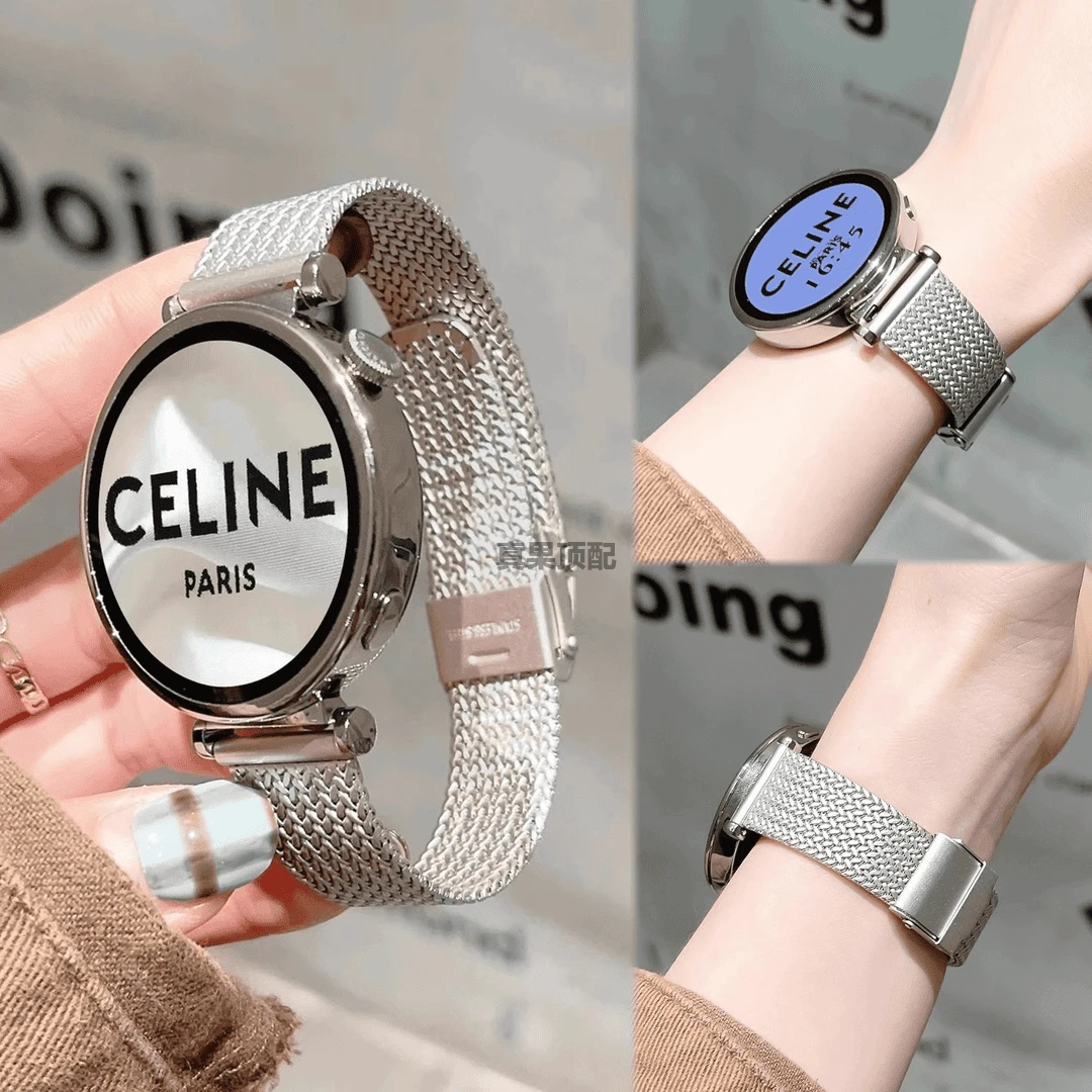 适用华为手表gt5表带gt4金属麦穗磁吸gt3女款watch4pro手表链腕带