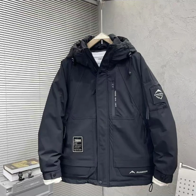 （帅大）99586#潮流情侣款长款过膝加厚冬季保暖羽服外套