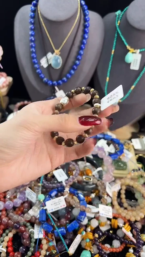 【闪购商品】玛瑙/玉髓手链银S925镶嵌手串