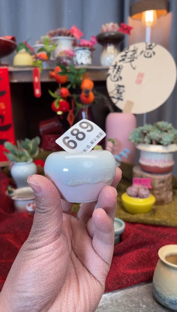 【闪购商品】摆件689知木小芳花盆编号