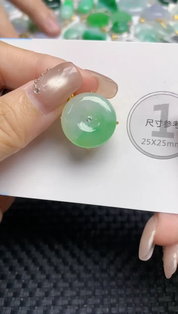 颈饰未镶嵌翡翠天然缅甸A货翡翠百元以上9元证书费自理