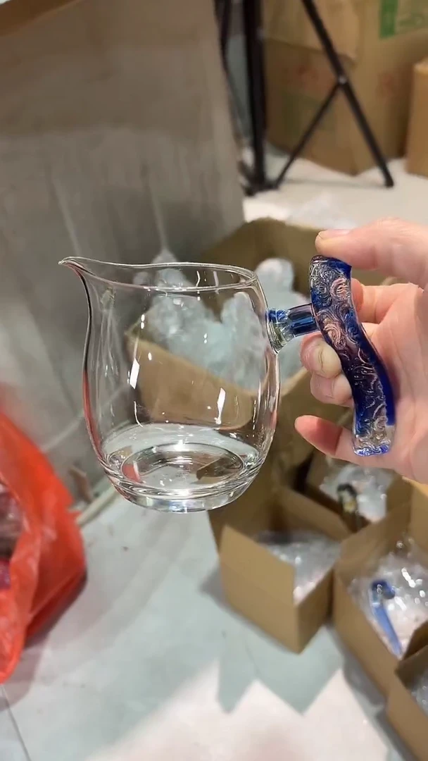 手工艺品玻璃萌**?迷翠诚然 蓝把