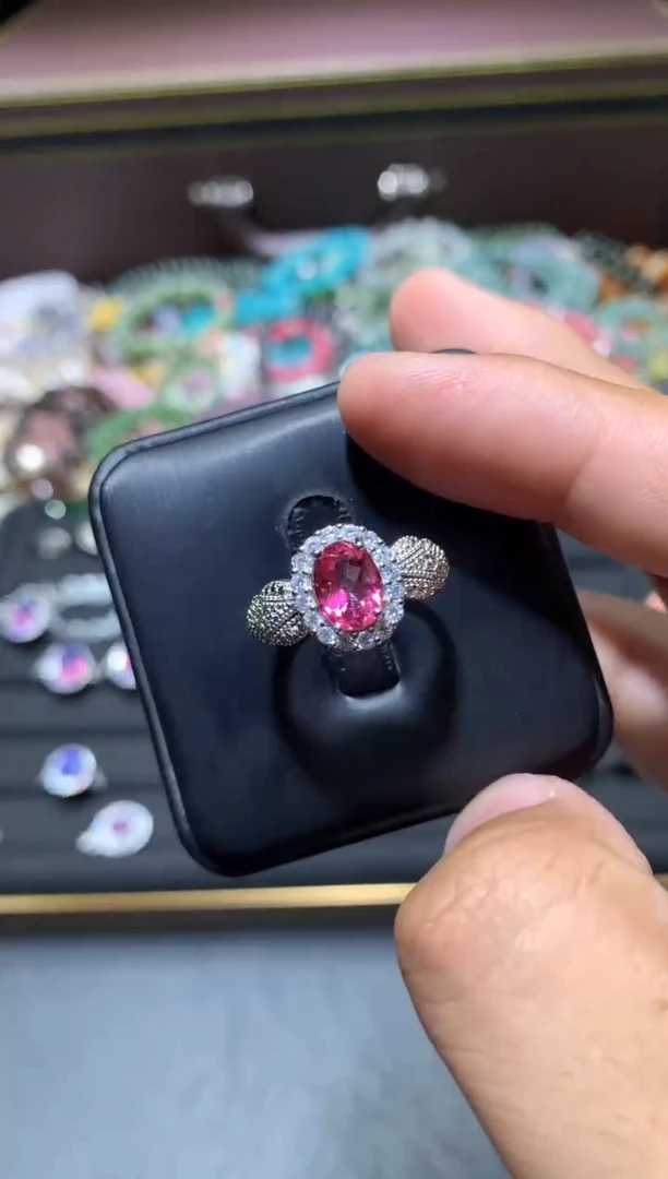 未镶嵌戒指托帕石Q108【多样性发其一】