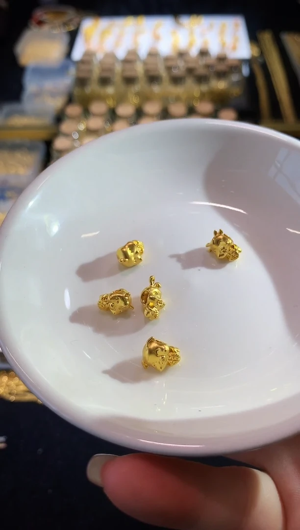 定制足金吊坠(不含链)黄金新品首饰多样性发其一十二生肖
