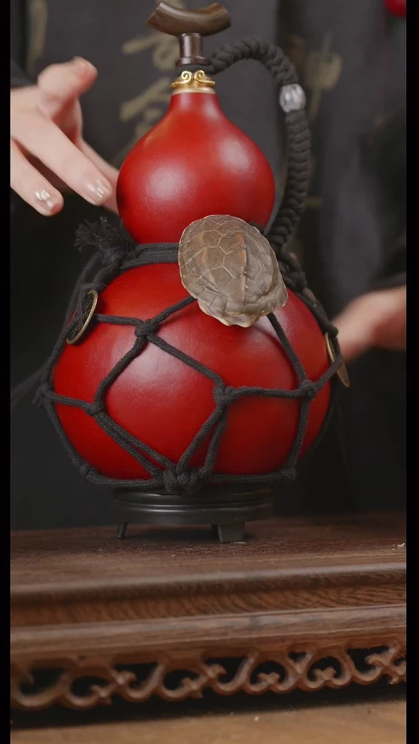 【闪购商品】85号精品天然大漆工艺防渗内胆酒葫芦~