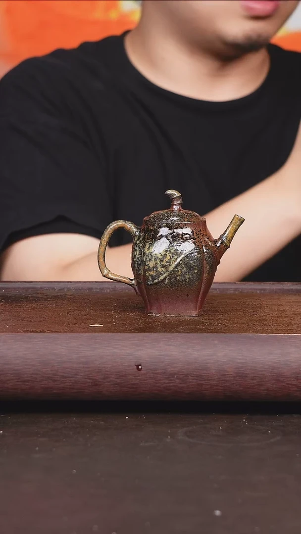 茶壶紫砂柴烧 壶
