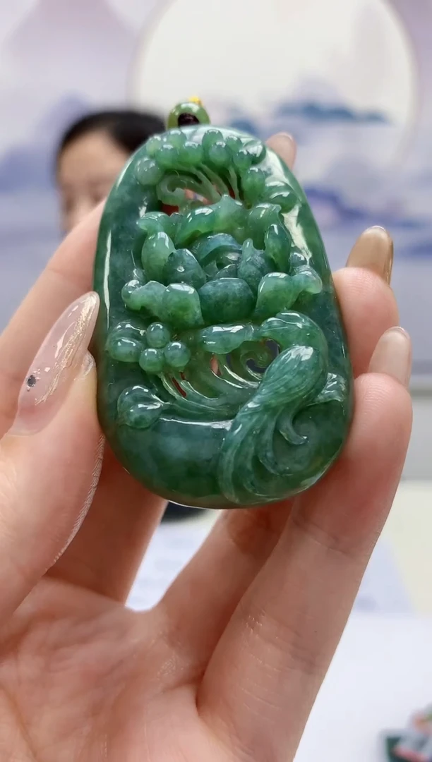 【闪购商品】定制翡翠未镶嵌4852jw-毛货挂件57