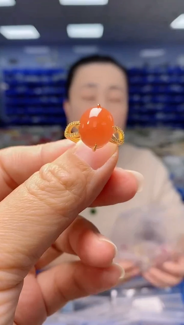 【闪购商品】南红玛瑙戒指银S925镶嵌  JZ2794