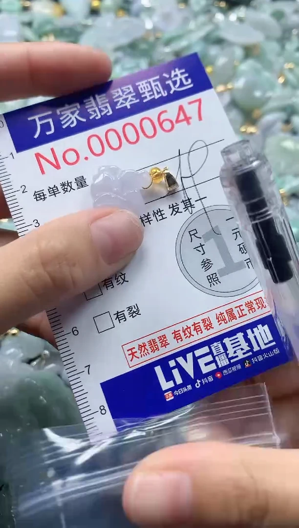 吊坠(不含链)未镶嵌翡翠0647