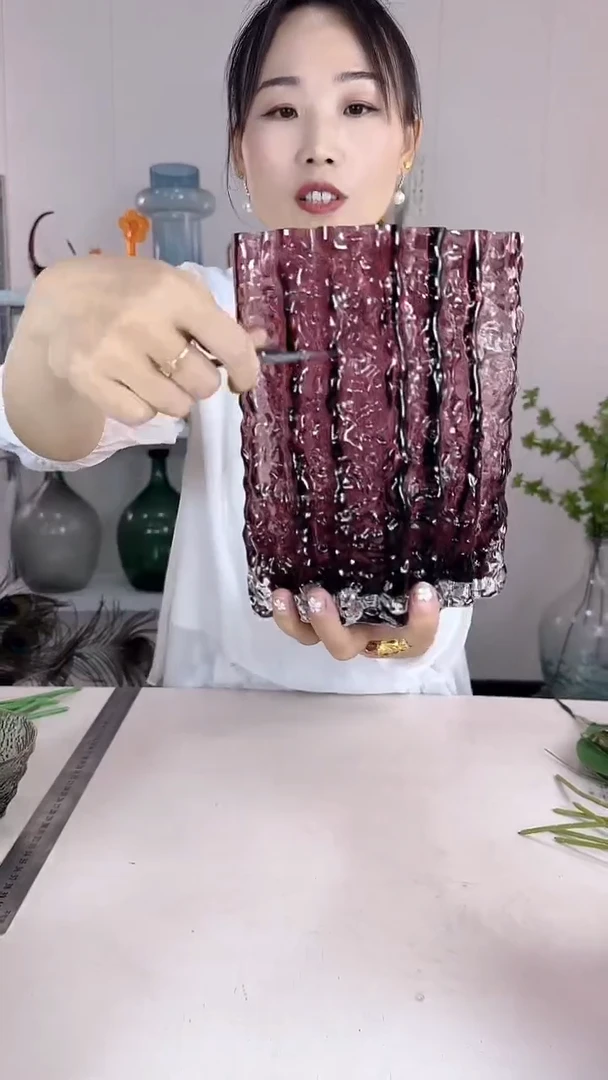 有机玻璃有机玻璃7.7中午紫色正品原版冰川高度21CM
