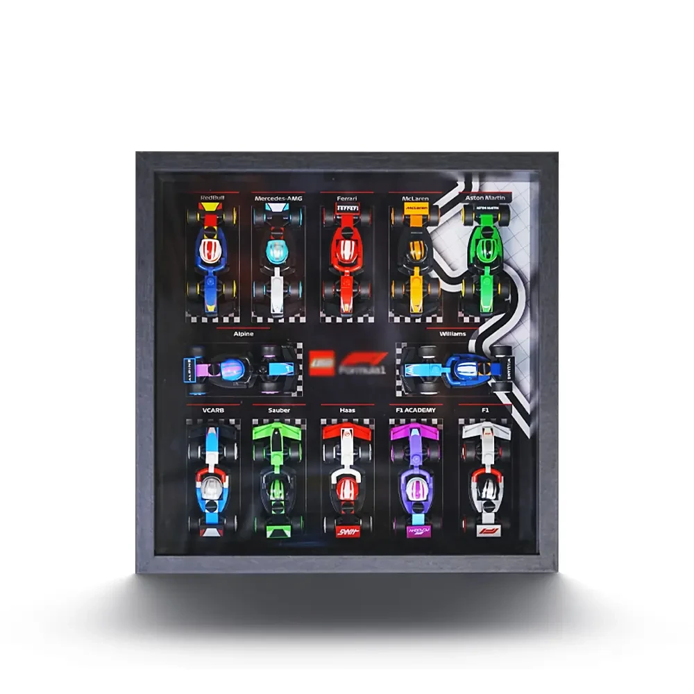 定制积木相框适配乐高F1抽抽乐