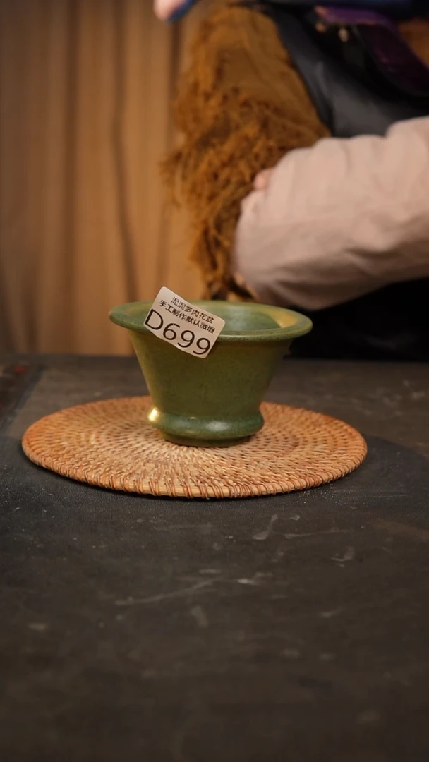 【闪购商品】瓷片699泥泥手工花盆