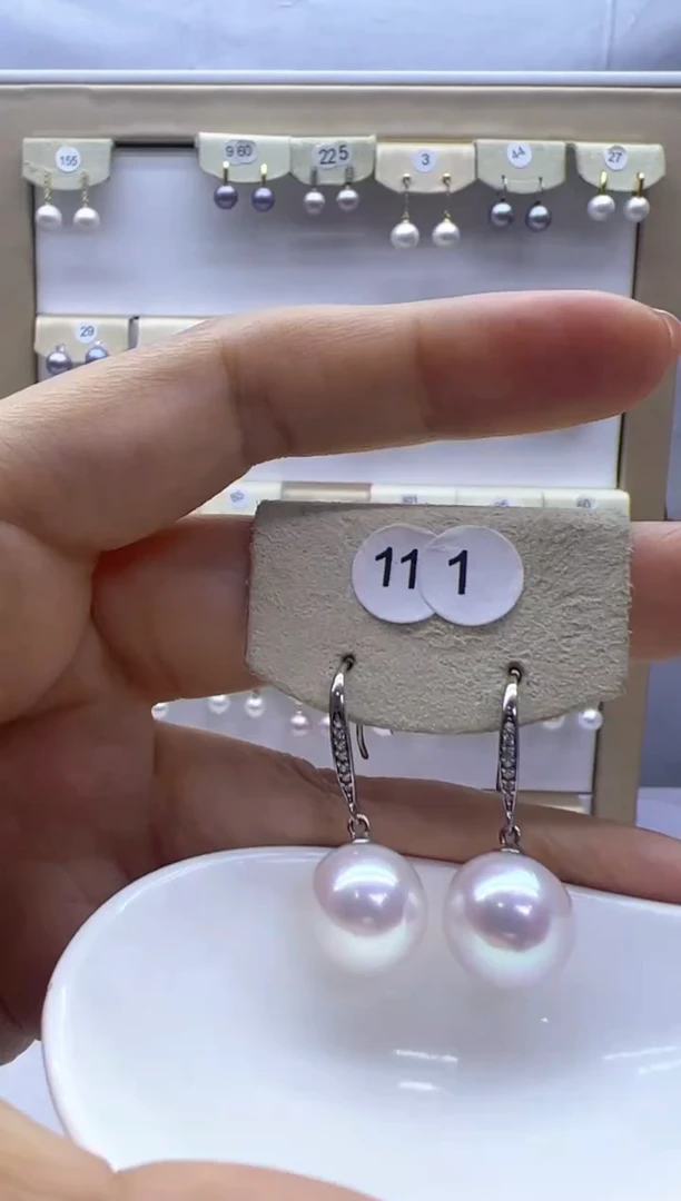 【闪购商品】淡水珍珠耳饰银S925镶嵌111