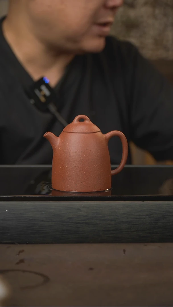 茶壶紫砂07，秦权，朱砂，140cc