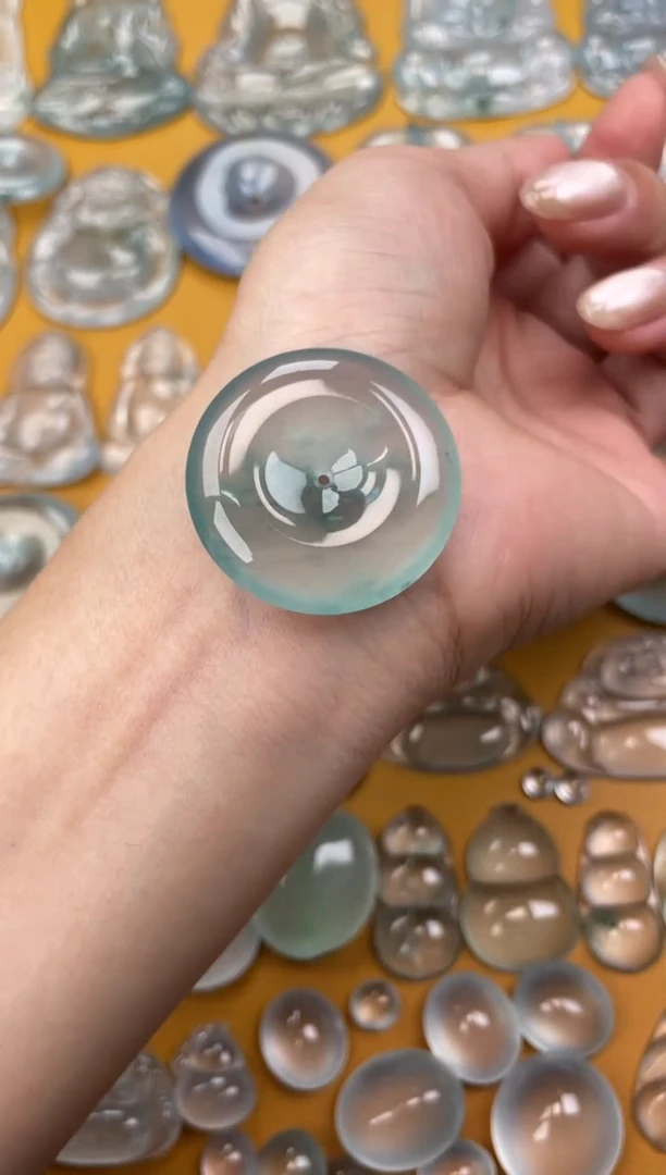 翡翠未镶嵌吊坠(不含链)平安扣 31.5 6.0