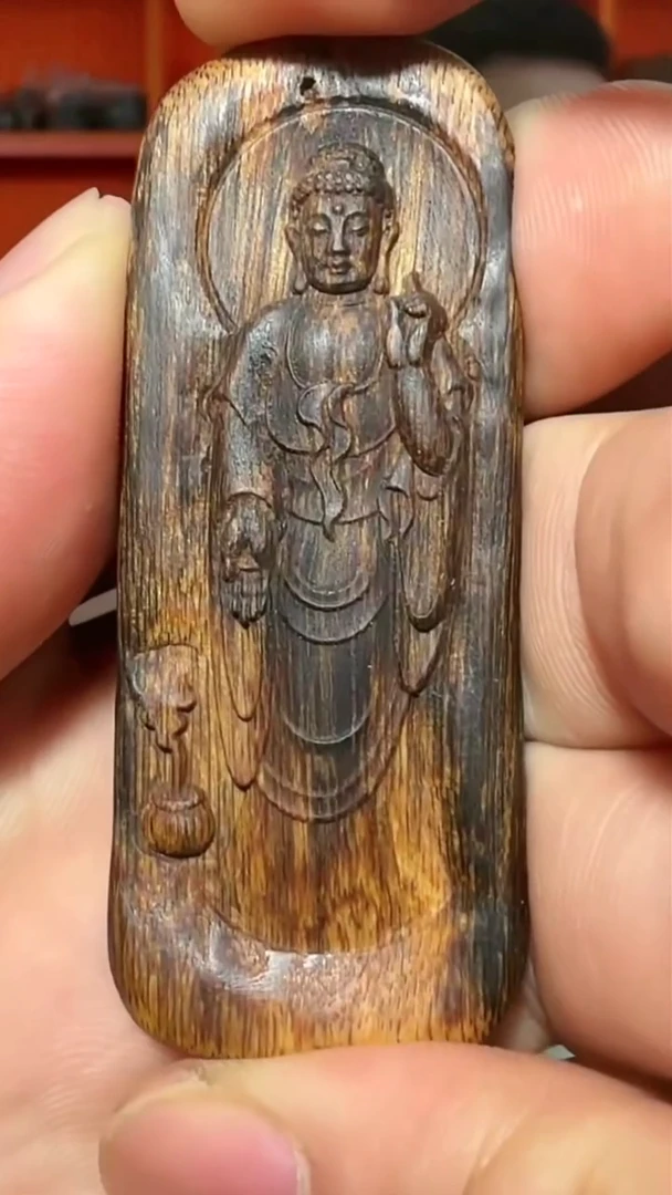 沉香吊坠a121号紫伽罗8g多样性发一