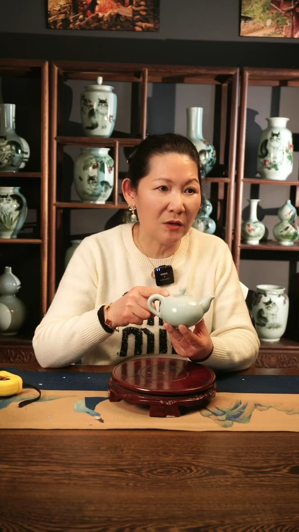 【闪购商品】纯手工 粉青 壶（小口