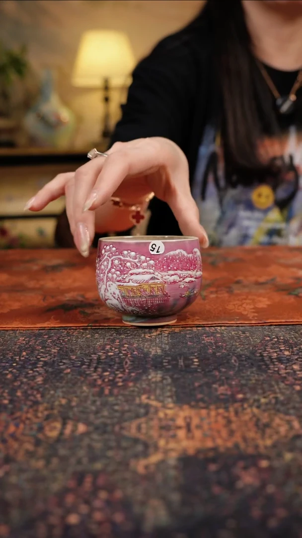 杯景德镇陶瓷杯碗柴烧多人