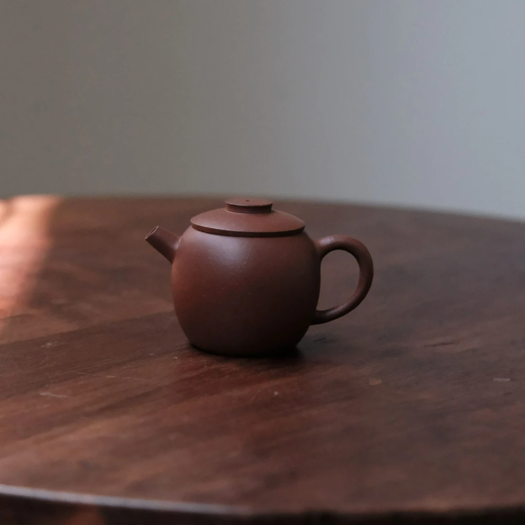 观一好物 | 三两茶叙·手制红皮龙巨轮珠90ml紫砂壶手工茶壶