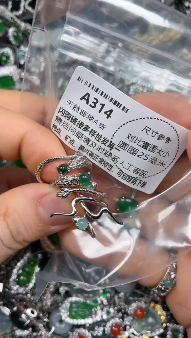 颈饰未镶嵌翡翠A314戒指 多样性发其二