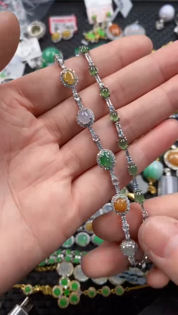 银S925镶嵌戒指翡翠555              1