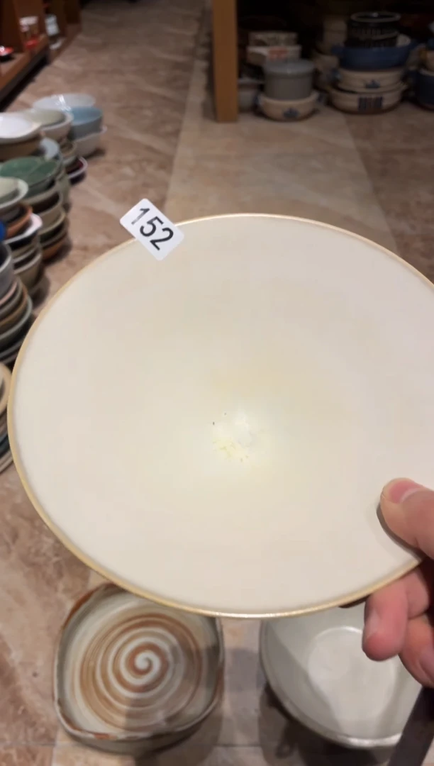 瓷片阿****-152白凌霄斗笠面碗1个