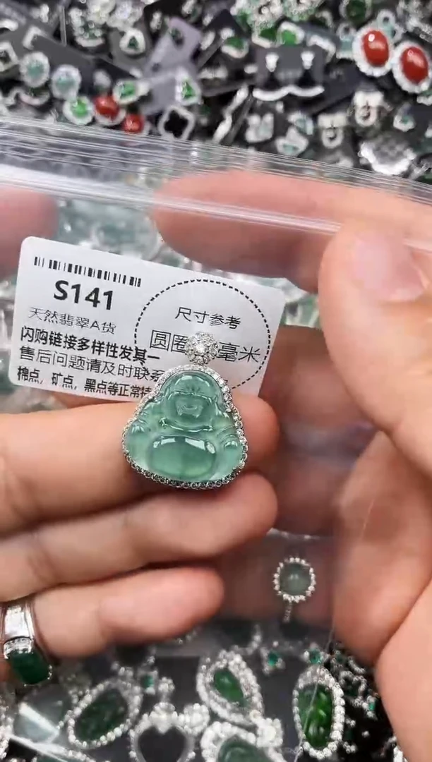 翡翠未镶嵌颈饰S141吊坠