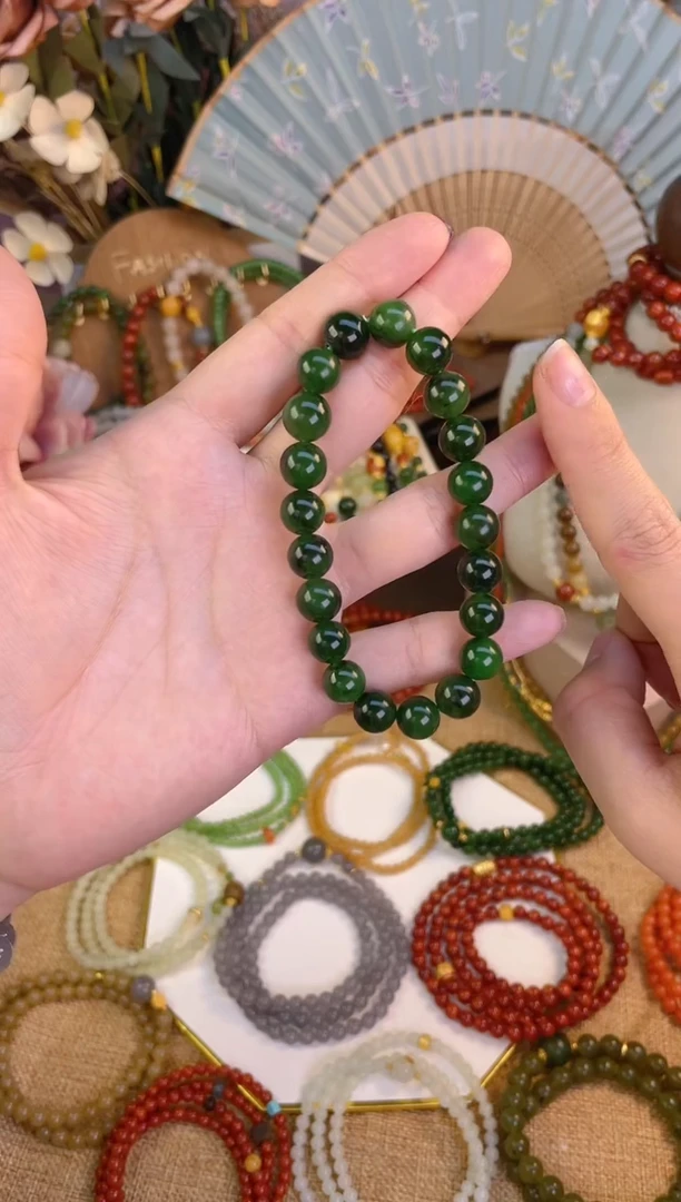 【闪购商品】和田玉手串未镶嵌碧玉