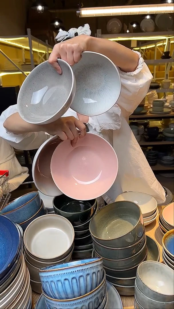 瓷312外贸尾货窑变釉下彩默认微瑕
