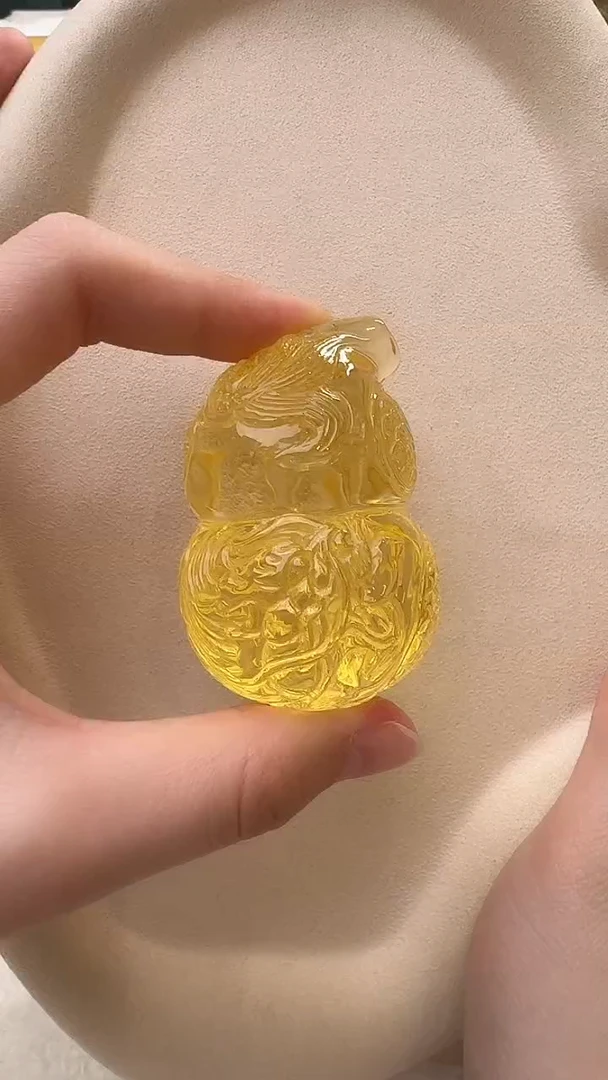 琥珀颈饰未镶嵌吊坠